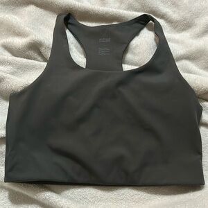 Girlfriend Collective Paloma Sports Bra, Moon, Large
